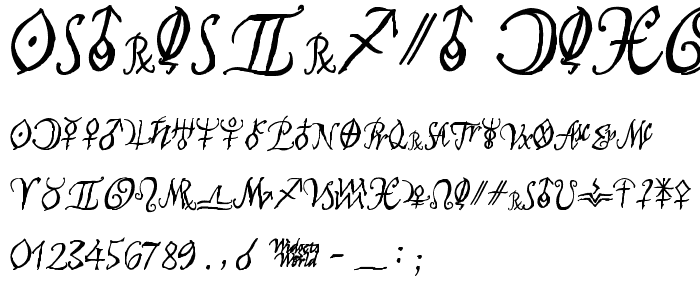 AstroScript Bold font